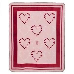 Victoria's Secret PINK Cozy Sherpa Blanket Valentines Day Limited Edition 50x60